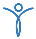 blue icon of the Wellfit Skincare logo